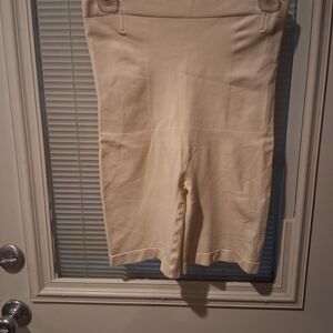 Shapermint Beige High-Waist Shaping Shorts